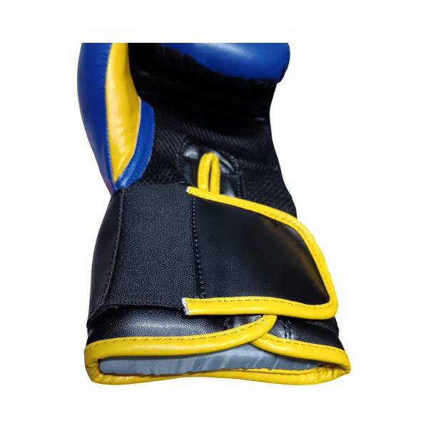 GUANTE DE BOXEO MUUK PU AZUL NEGRO 16 OZ - Imagen 3