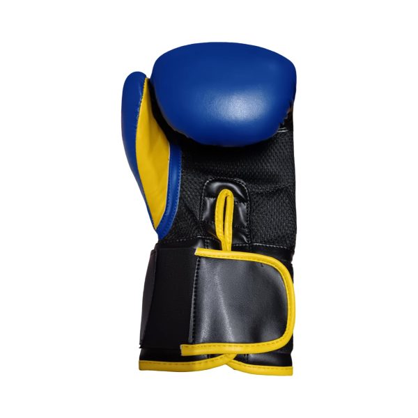 GUANTE DE BOXEO MUUK PU AZUL NEGRO 12 OZ - Imagen 2