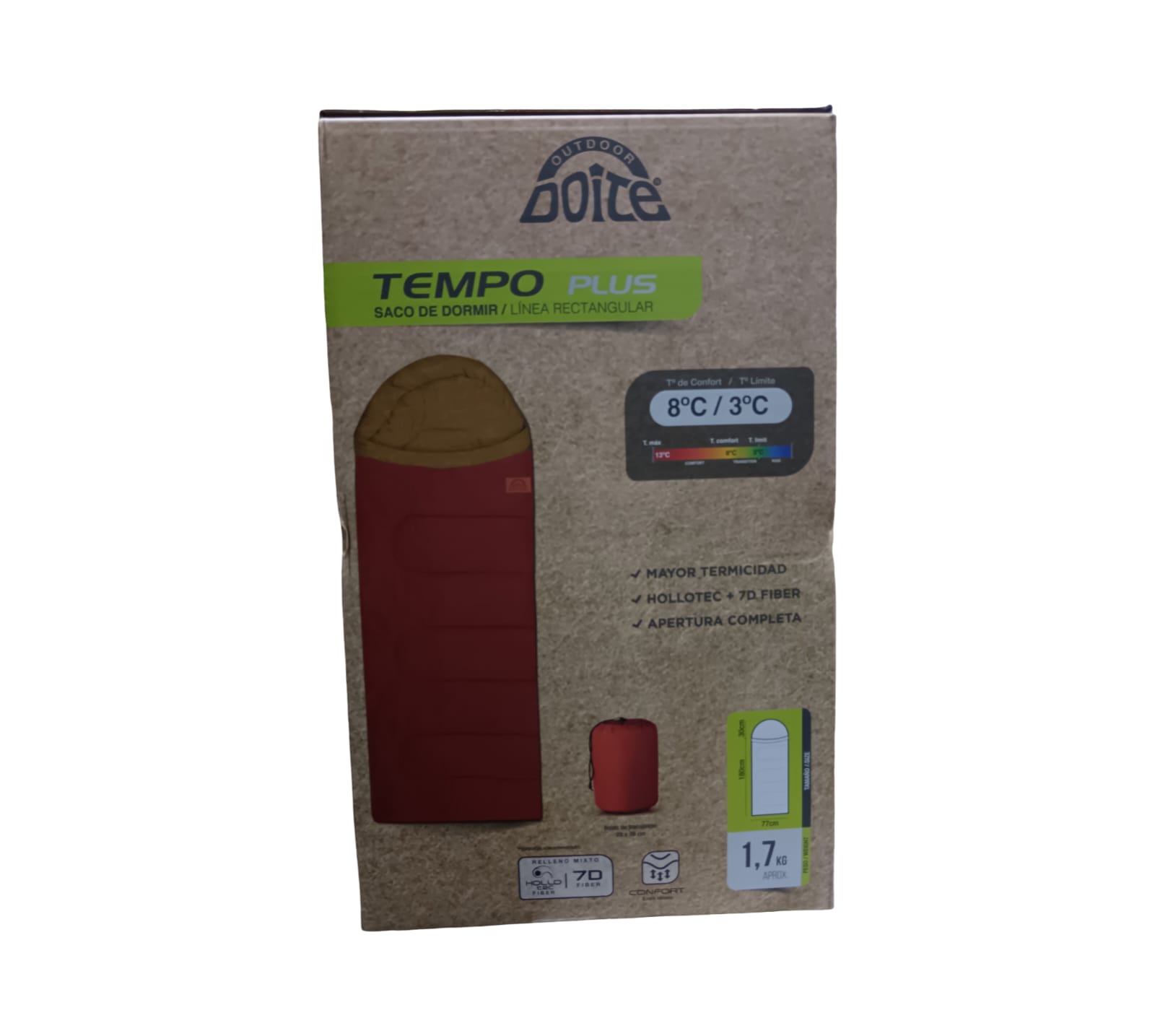 SACO DE DORMIR DOITE TEMPO PLUS RED - Imagen 2